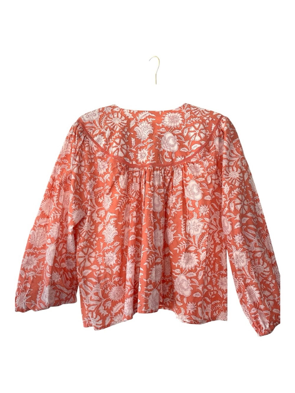 Marea Georgia top, size M, sorbet orange, new with tag, cotton - Picture 3 of 7